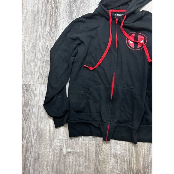 Marvel Deadpool Hoodie Men's Size Medium Full Zip Long Sleeve Causal Back - Picture 5 of 8